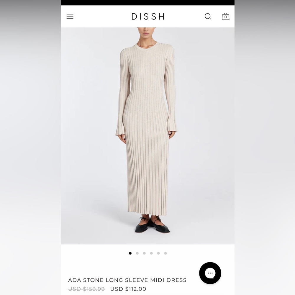 DISSH stone colored maxi dress
